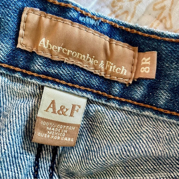 Abercrombie and Fitch vintage Erin distressed low rise blue jeans size 8 regular - Picture 10 of 12